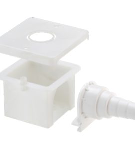 SCATOLA AD INCASSO PER GOMITI FLANGIATI GAS 90x90 mm