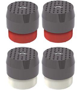 ANTIVIBRANTE TELESCOPICO PER POMPE DI CALORE "RAINBOW" Bianco/Rosso - 70/120 Kg