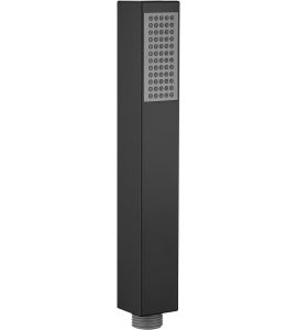 DOCCETTA MONOGETTO QUADRA "TETRIS" NERO OPACO 1/2"
