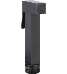 DOCCETTA SHUT-OFF QUADRATA CON PULSANTE A RILASCIO NERO OPACO 1/2"M