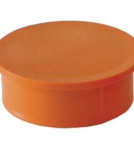 TAPPO AD INCASTRO IN PVC ARANCIO Ø50 mm