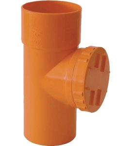 ISPEZIONE LINEARE IN PVC ARANCIO Ø125 mm