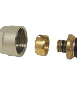 RACCORDO EUROK PER TUBO MULTISTRATO E POLIETILENE IVAR EUROK x Ø20