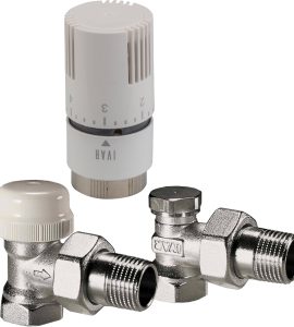 KIT TERMOSTATICO A SQUADRA T1500 "STANDARD" CON ATTACCO FEMMINA IVAR 1/2" F x 1/2" M O-ring