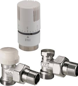 KIT TERMOSTATICO A SQUADRA T1500 "STANDARD" CON ATTACCO MASCHIO IVAR EUROK x 1/2" M O-ring