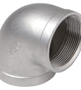 GOMITO A 90° FILETTATO FEMMINA/FEMMINA IN ACCIAIO INOX 1"