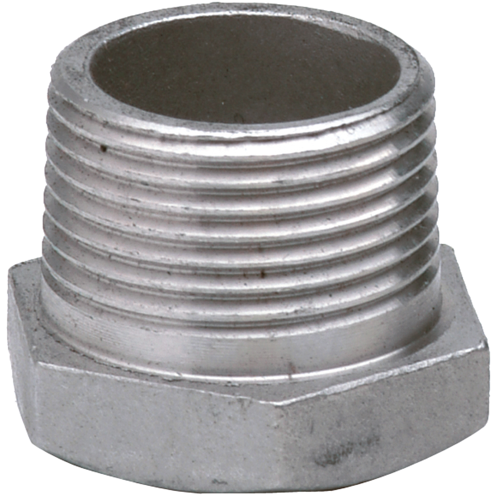 - RIDUZIONE MASCHIO/FEMMINA IN ACCIAIO INOX 1"1/2 M x 1"1/4 F