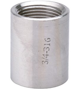 MANICOTTO FEMMINA/FEMMINA IN ACCIAIO INOX AISI 316 1"