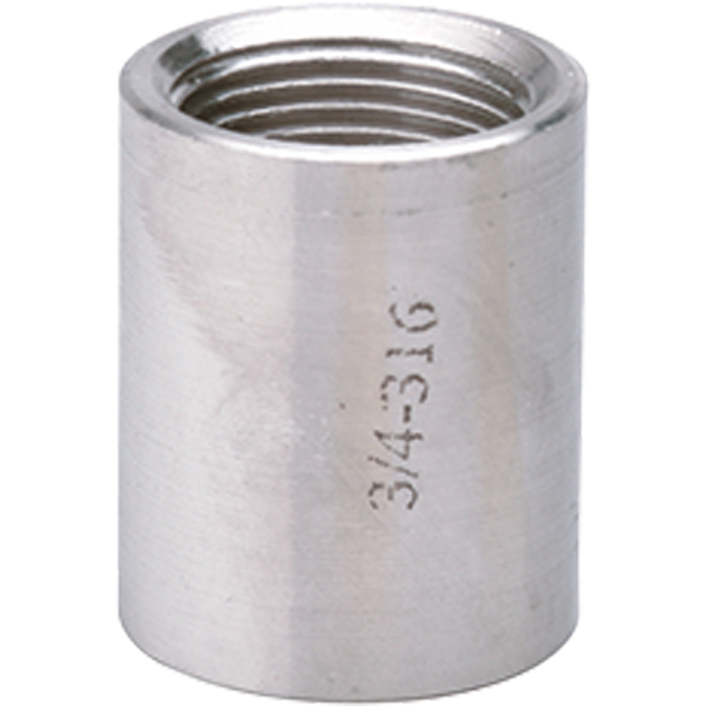 - MANICOTTO FEMMINA/FEMMINA IN ACCIAIO INOX AISI 316 1"