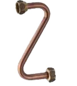 TUBO RAME PER GALLEGGIANTE GEBERIT Ø 10 + 2 calotte 3/8"