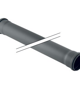 TUBO A INNESTO 2 BICCHIERI Ø 50 IN PP-HTs GEBERIT 2000 mm