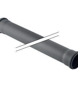 TUBO A INNESTO 2 BICCHIERI Ø 90 IN PP-HTs GEBERIT 3000 mm