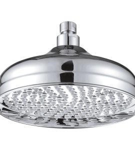 SOFFIONE DOCCIA "ANTICO" IN OTTONE CROMATO 1/2" x Ø300 mm