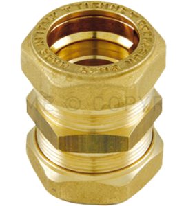 RACCORDO DIRITTO DOPPIO AD INNESTO PER IMPIANTI SOLARI TERMICI DN16  x DN16