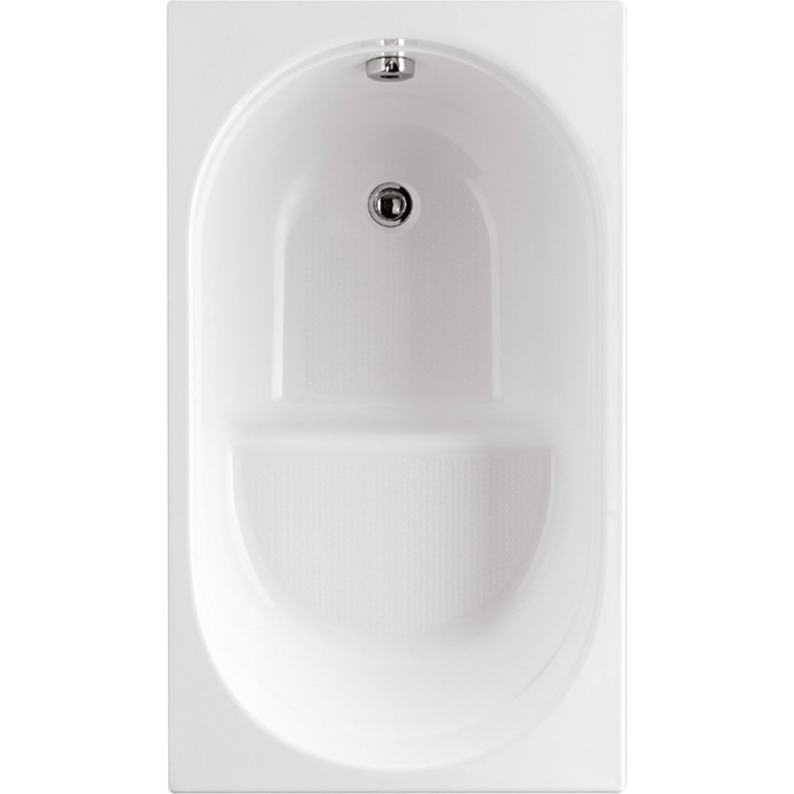 VASCA RETTANGOLARE GEA CON SEDUTA SOLO GUSCIO 105x70 cm