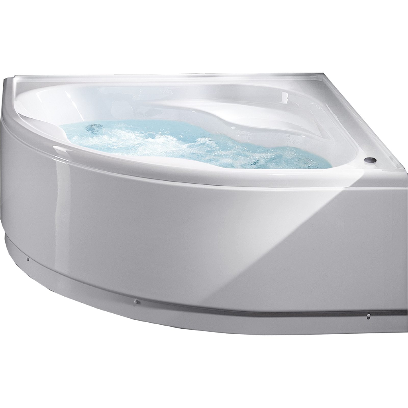 VASCA ANGOLARE GEA CON TELAIO E PANNELLO 140x140 cm