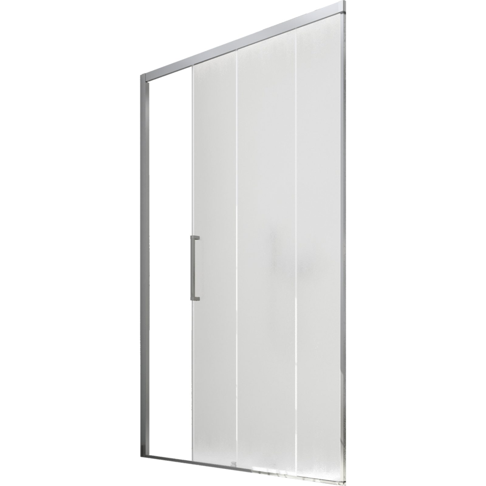 PORTA DOCCIA A 1 ANTA FISSA E 1 SCORREVOLE "ESSENCE" VETRO STAMPATO C 135