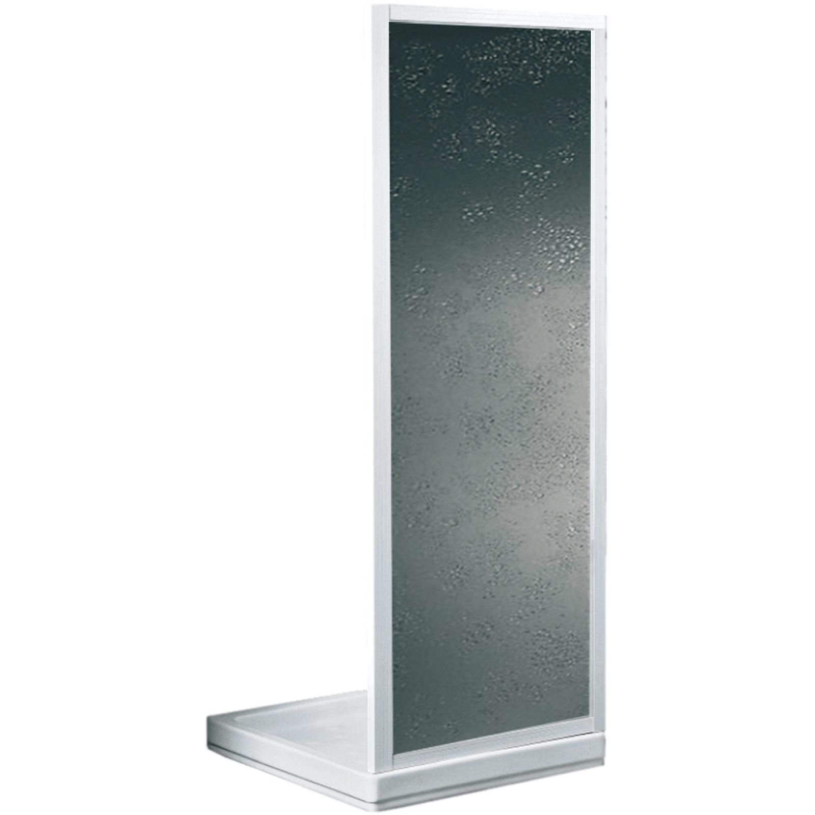 PARETE DOCCIA FISSA "SMERALDA" BOLLICINE ACRILICO 88-92 cm