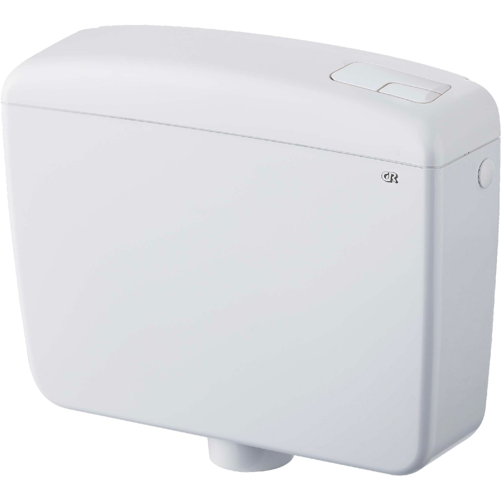 CASSETTA DI SCARICO A ZAINO "PLUS 2" DOPPIO TASTO Bianca