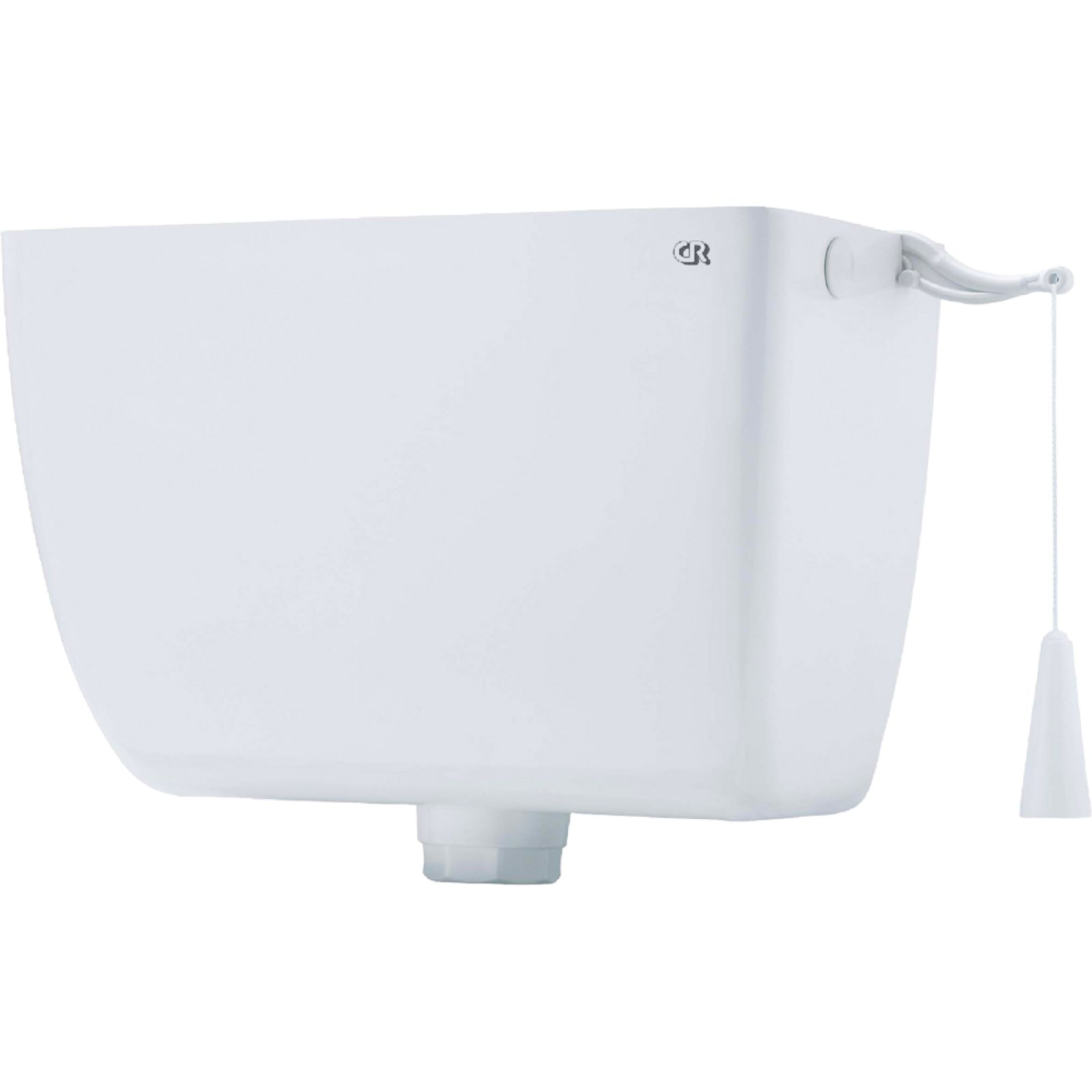 CASSETTA DI SCARICO ALTA "CABRIO" CON CATENELLA Bianca