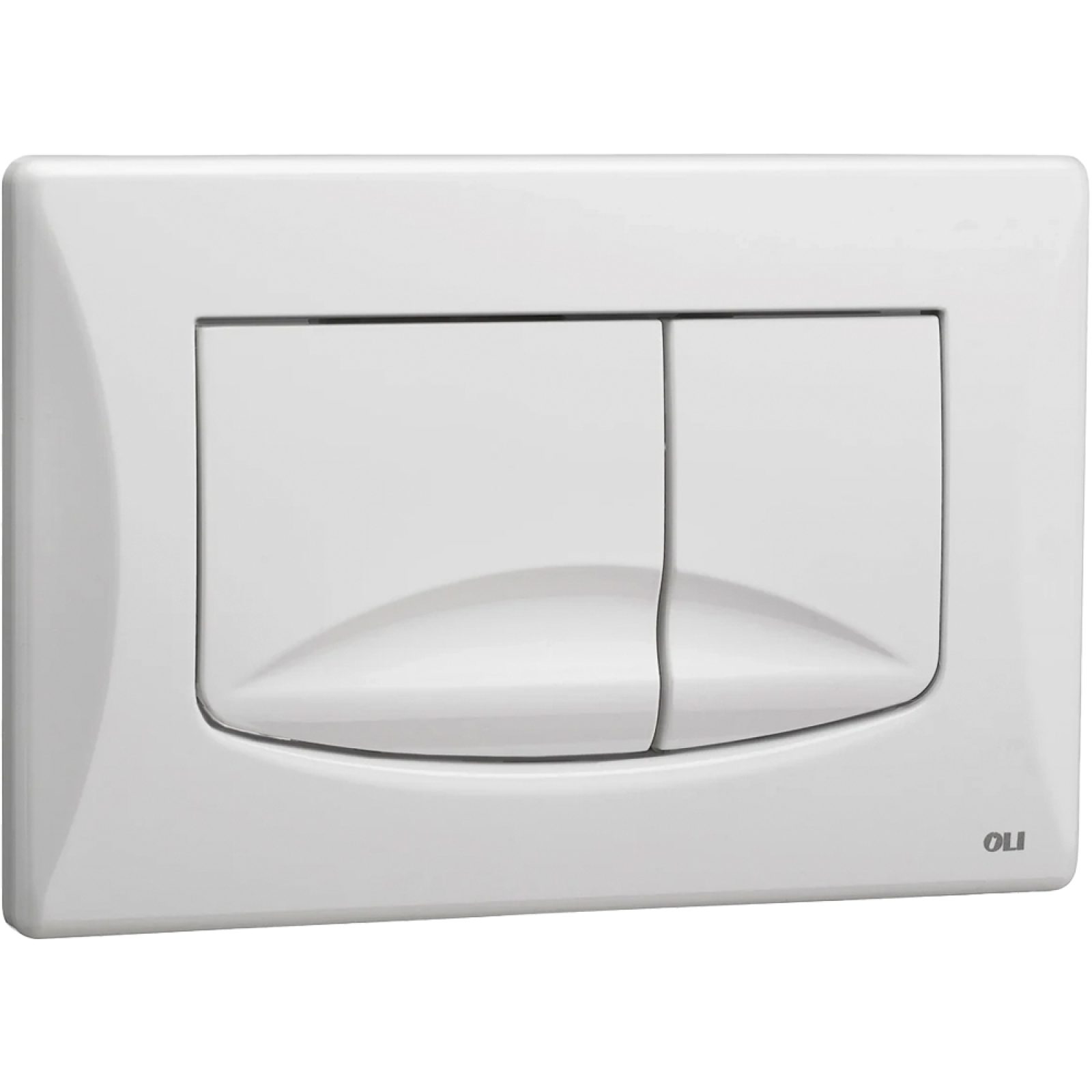 PLACCA DI COMANDO PER CASSETTA DI SCARICO AD INCASSO "RIVER DUAL" OLI Bianca