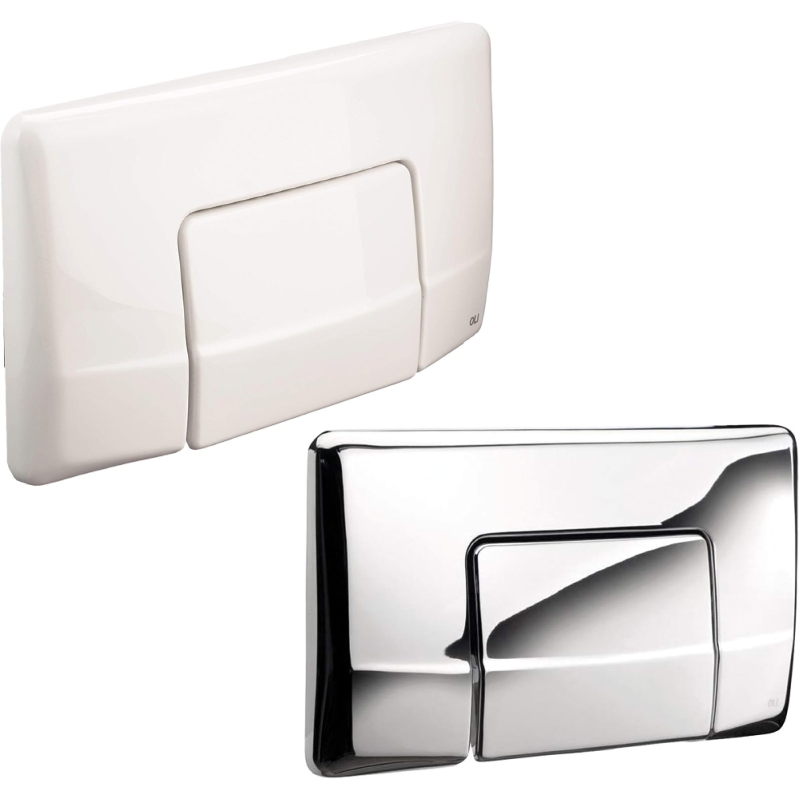 PLACCA DI COMANDO PER CASSETTA DI SCARICO AD INCASSO "DIAMANTE MONOTASTO" Cromo