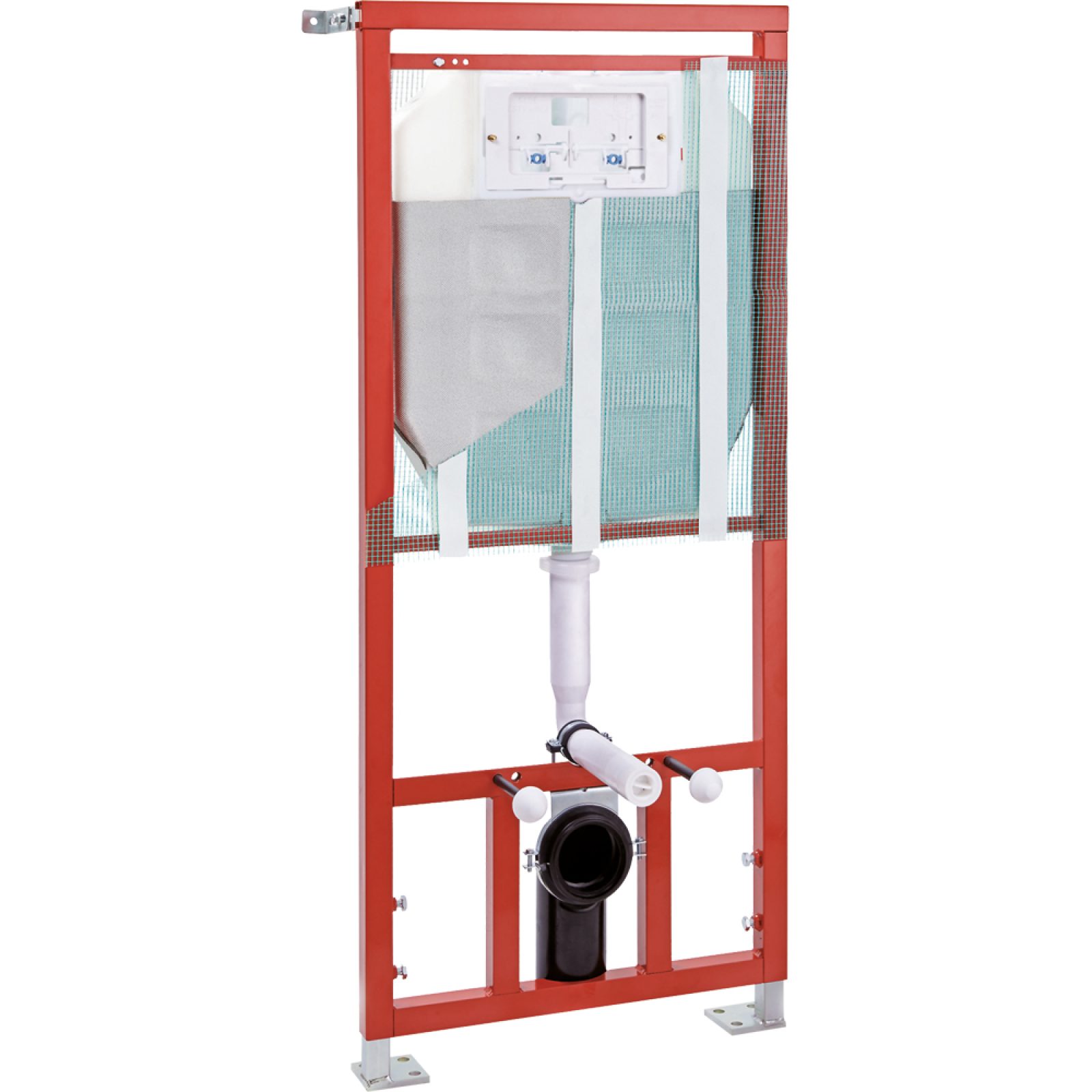 CASSETTA DI SCARICO AD INCASSO "ECO" MODULO PER VASO SOSPESO Doppio Scarico