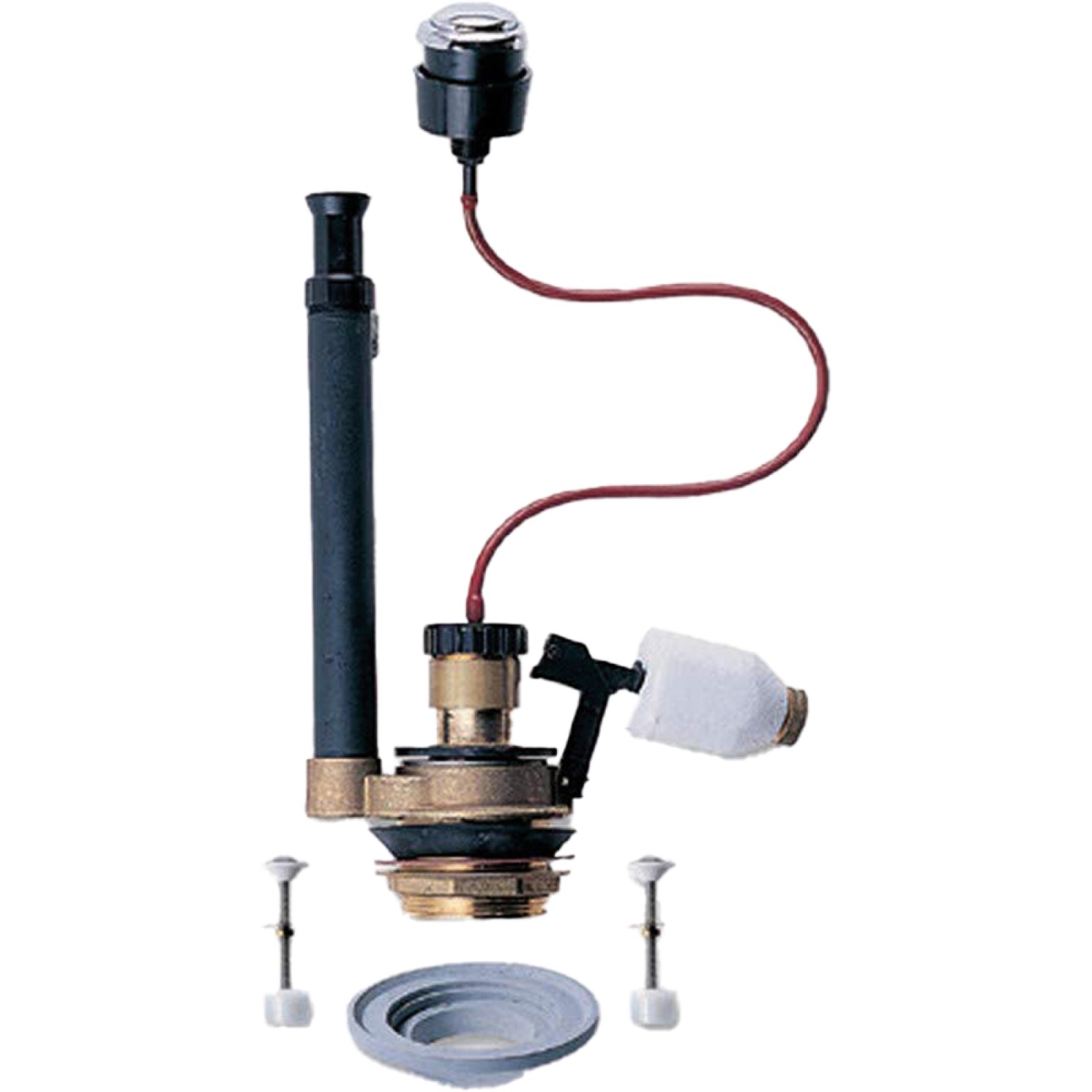 MECCANISMO DI SCARICO CON PULSANTE E KIT MONOBLOCCO Ottone