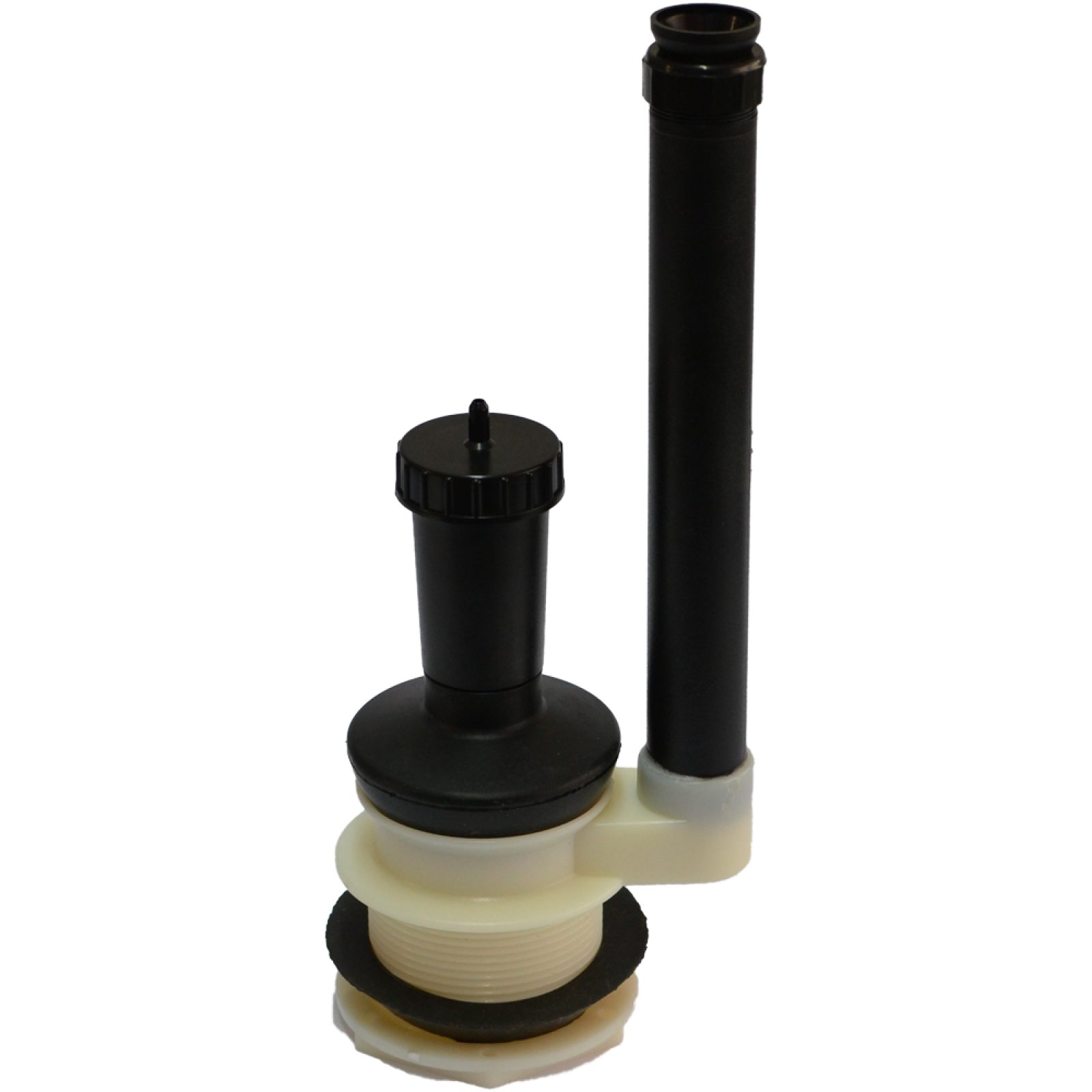 VALVOLA DI SCARICO IN PLASTICA A PULSANTE PER CASSETTA MONOBLOCCO -