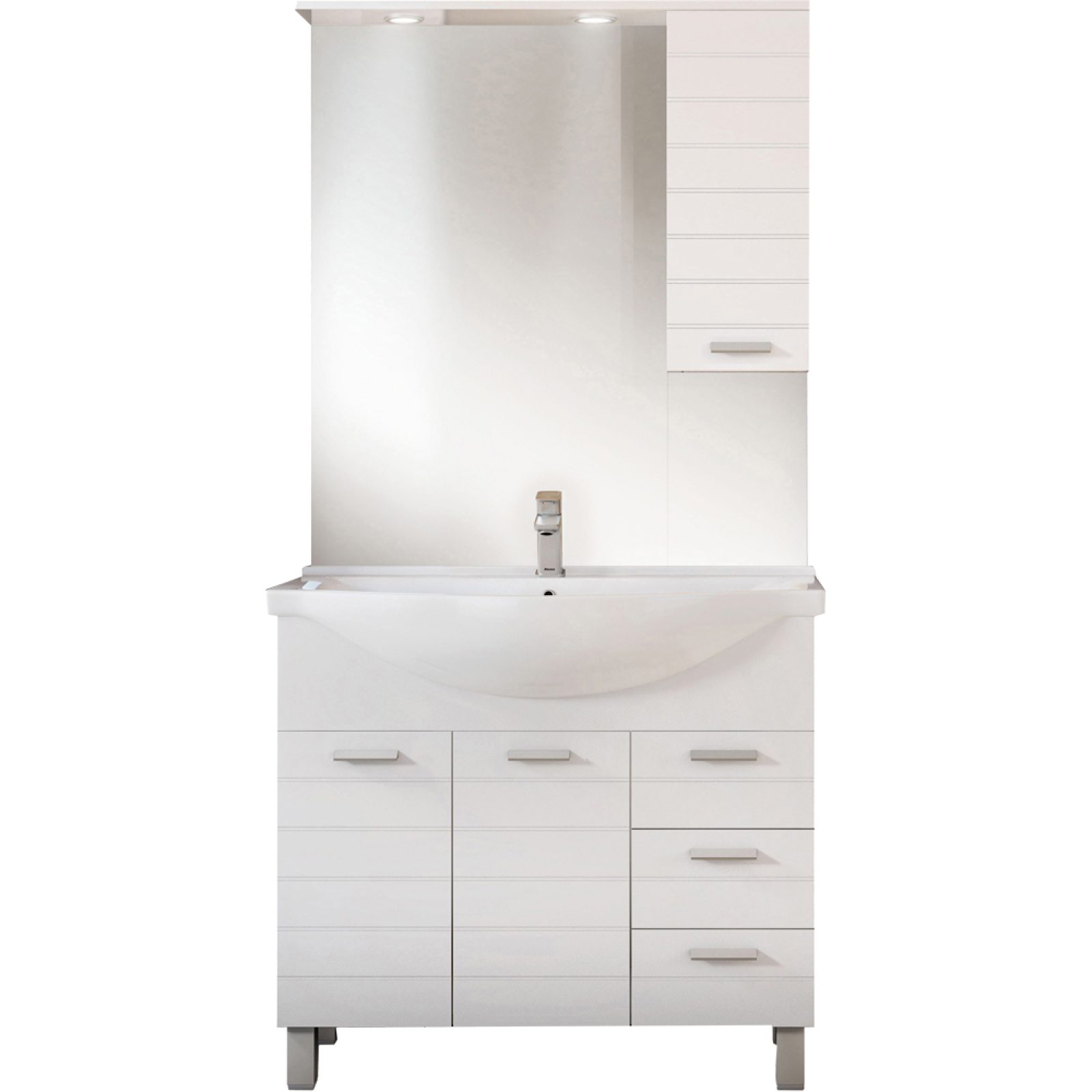 MOBILE DA BAGNO RIGO 85 Specchiera 80 - Pensile Sx
