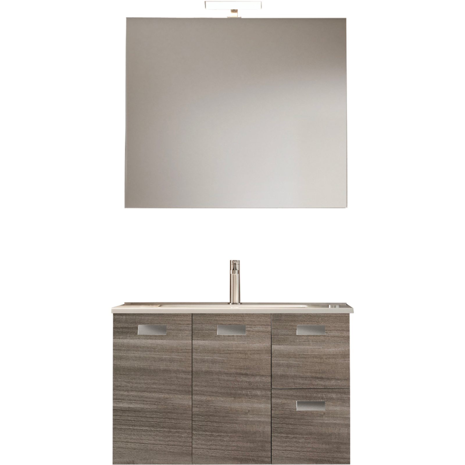 CLAUDIA 02 EUCALIPTO SCURO Specchiera panoramica 70x99 cm