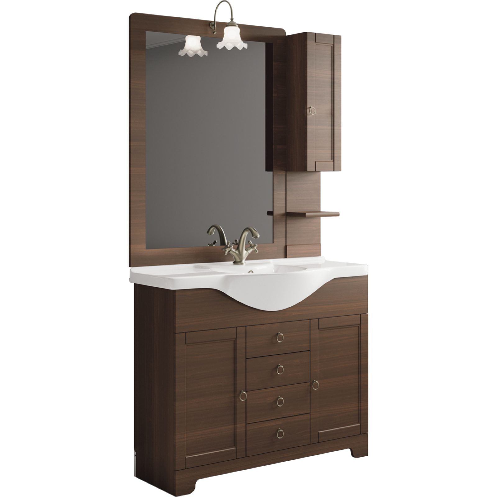 MOBILE DA BAGNO CINZIA 85 ARTE POVERA Specchiera 65 cm