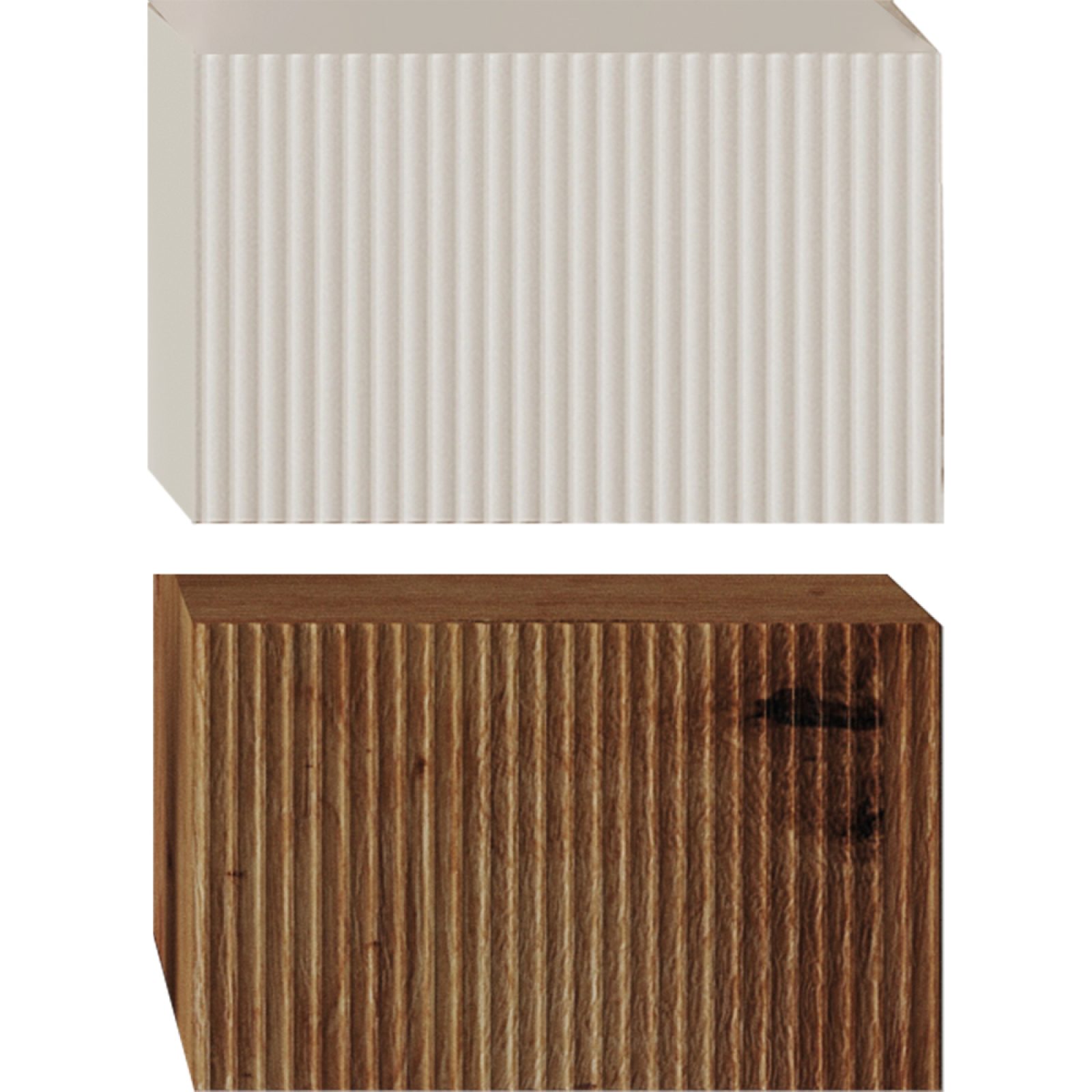 CASSETTONE CON ANTA CANNETTATA SERIE ROMA Rovere Oro