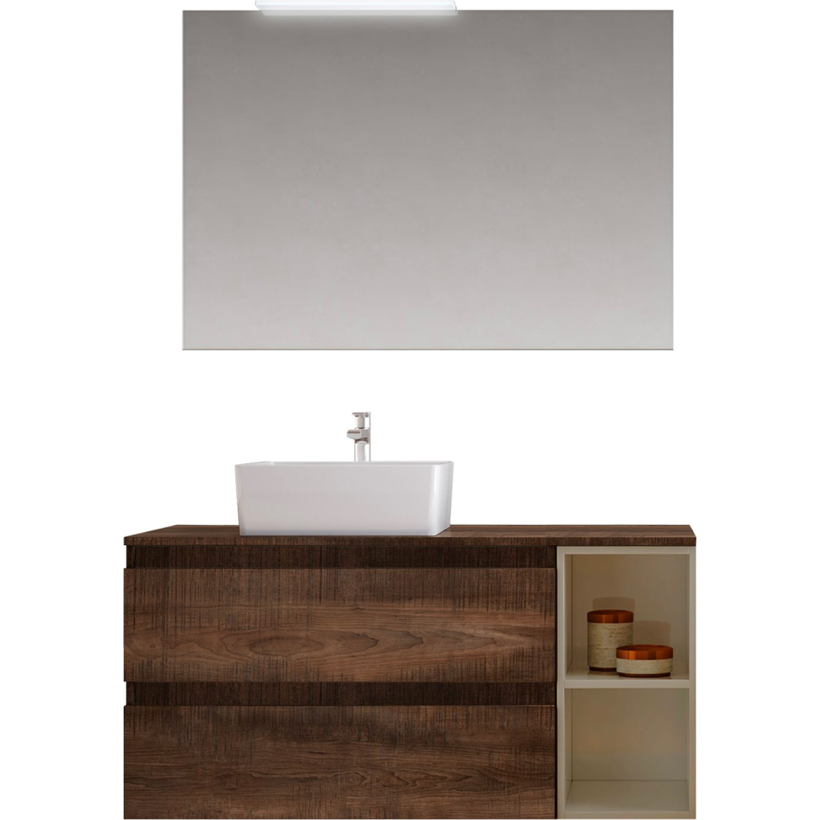 MOBILE DA BAGNO CUBE3 Lampada a Led