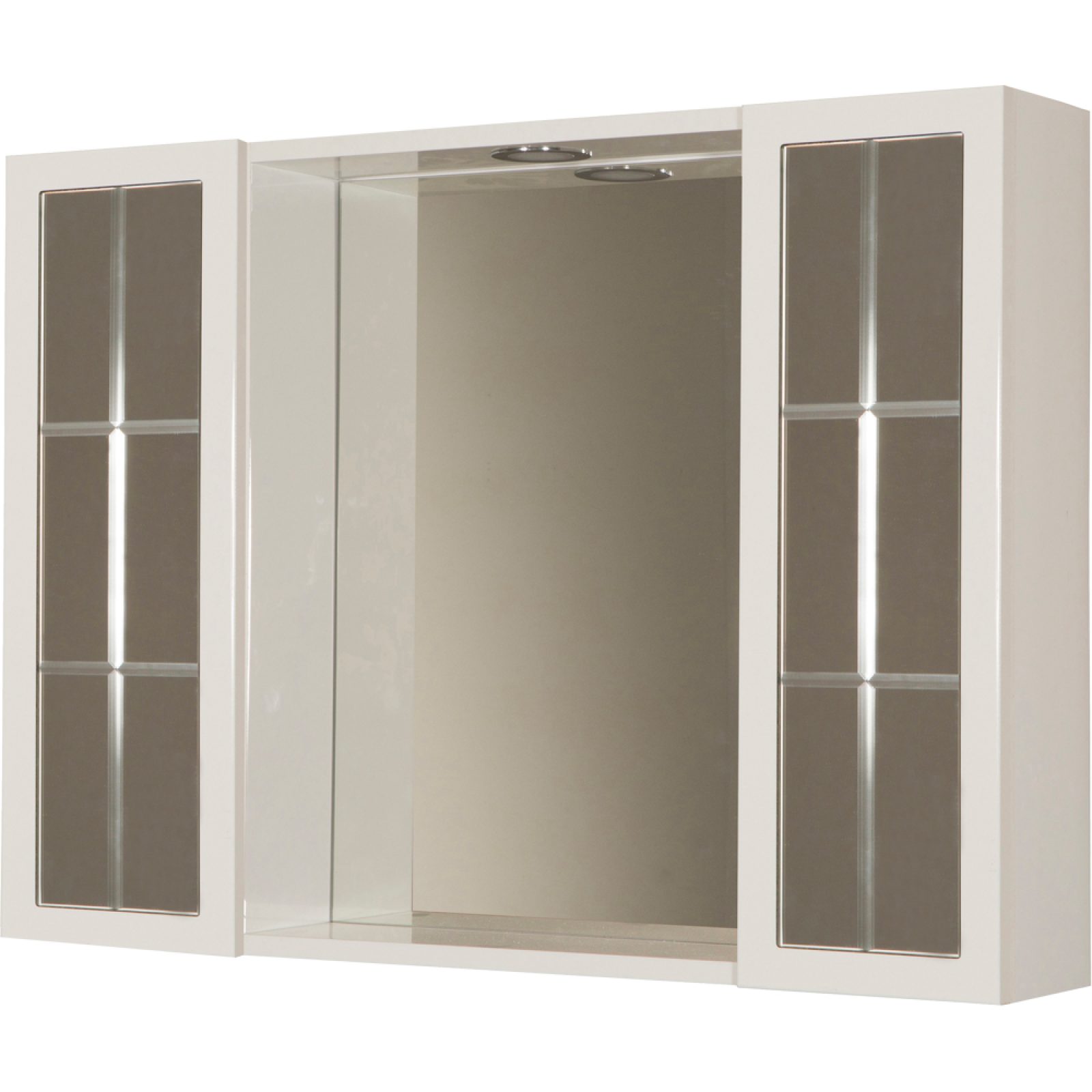 SPECCHIERA DA BAGNO "RIO" 2 ANTE L.80 x H.60 x P.15 cm