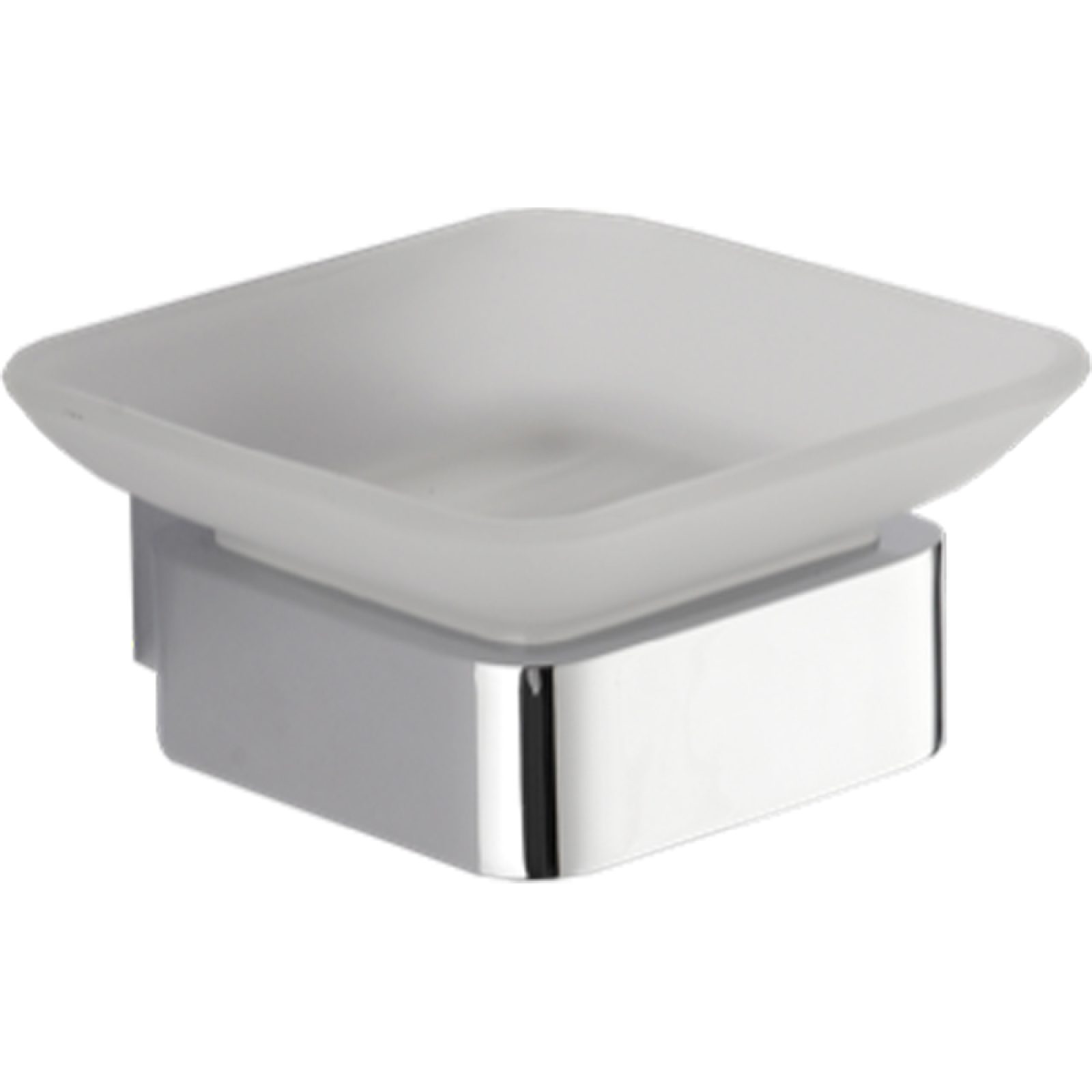 PORTASAPONE MARY Cromo/Vetro