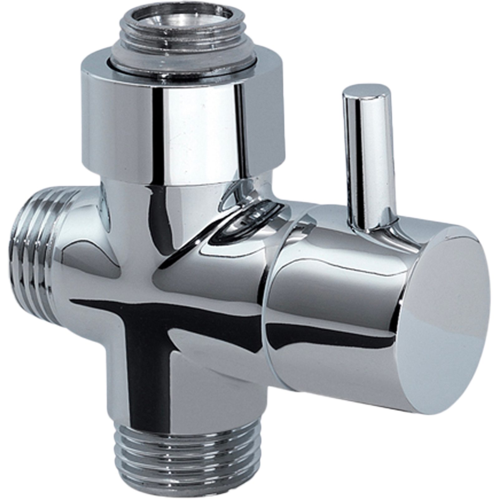 DEVIATORE ACQUA A 2 VIE A CARTUCCIA PER COLONNA DOCCIA "CROSS EASY 00" Cromo