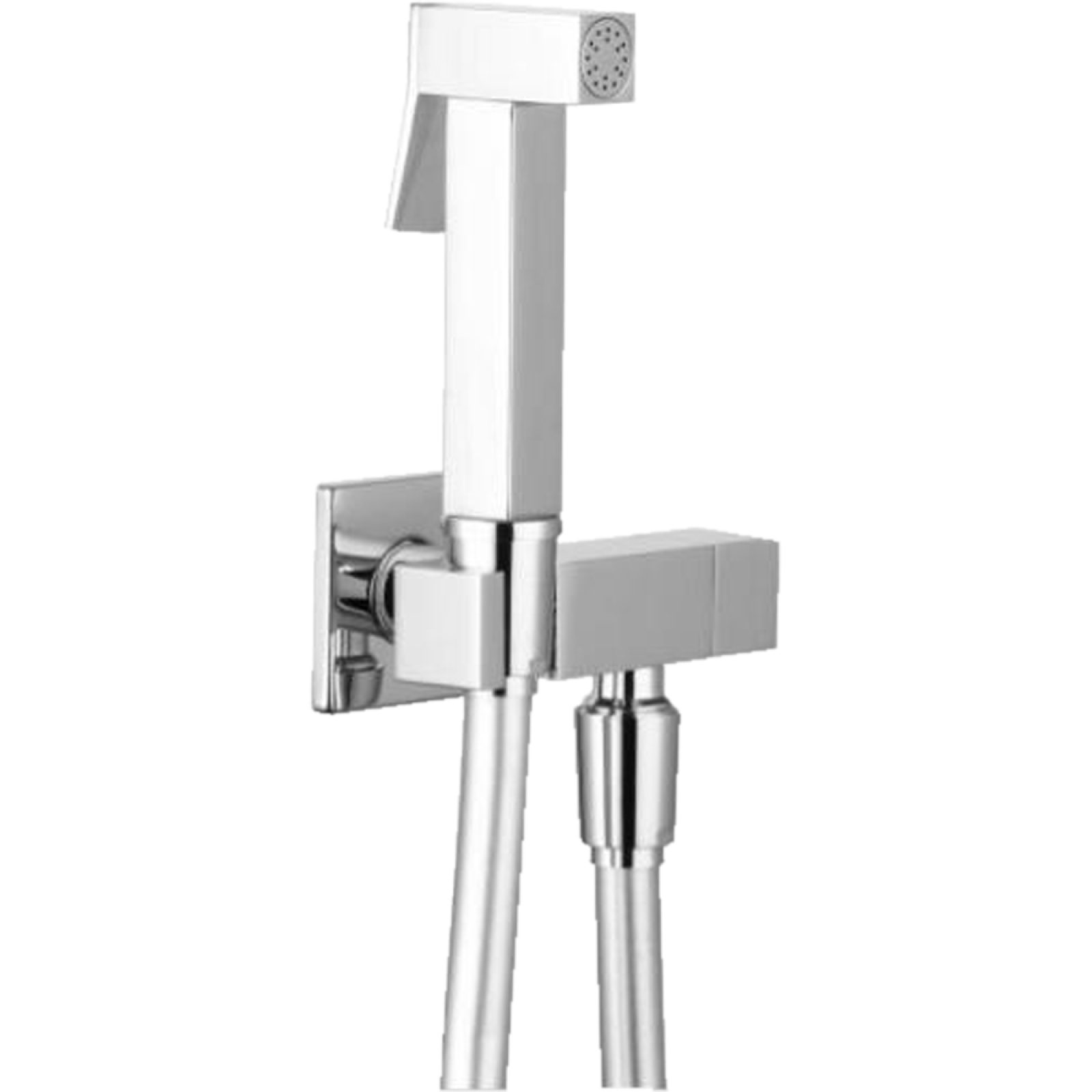 KIT DOCCIA SHUT-OFF "KARIMA" QUADRATA IN OTTONE Cromo