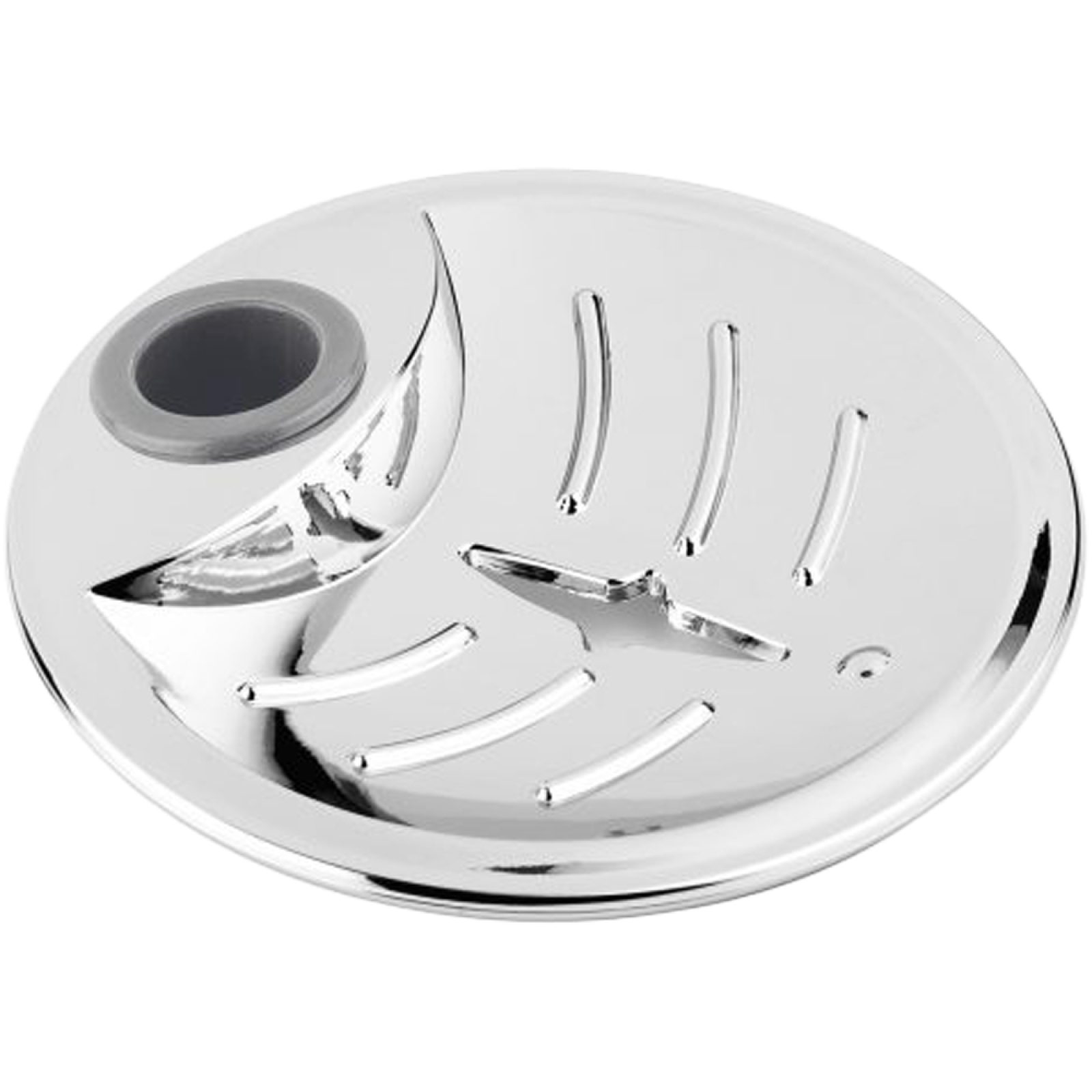 PORTASAPONE PER ASTA SALISCENDI TONDA Ø25 mm - Cromo