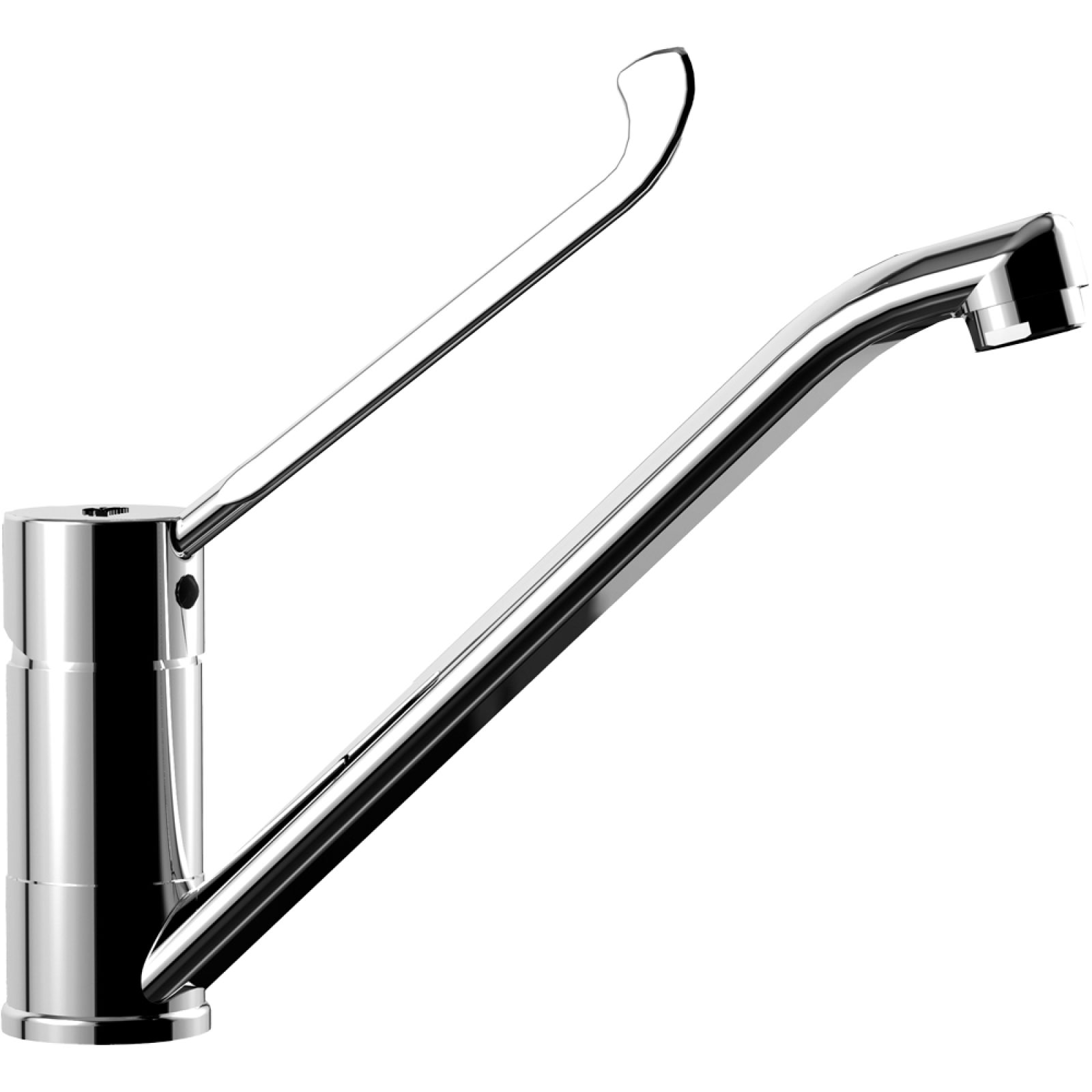 MISCELATORE LAVELLO MONOFORO LEVA CLINICA CANDY  Cromo