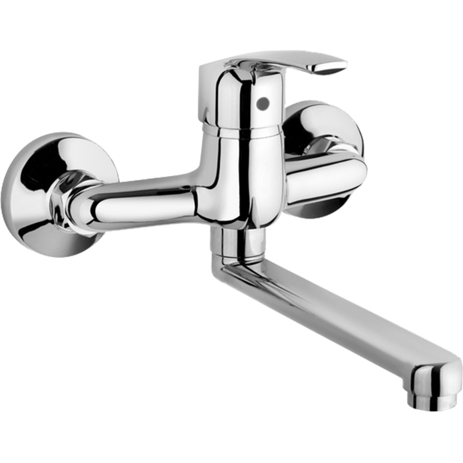 MISCELATORE LAVELLO A MURO "NEW BERRY" Cromo