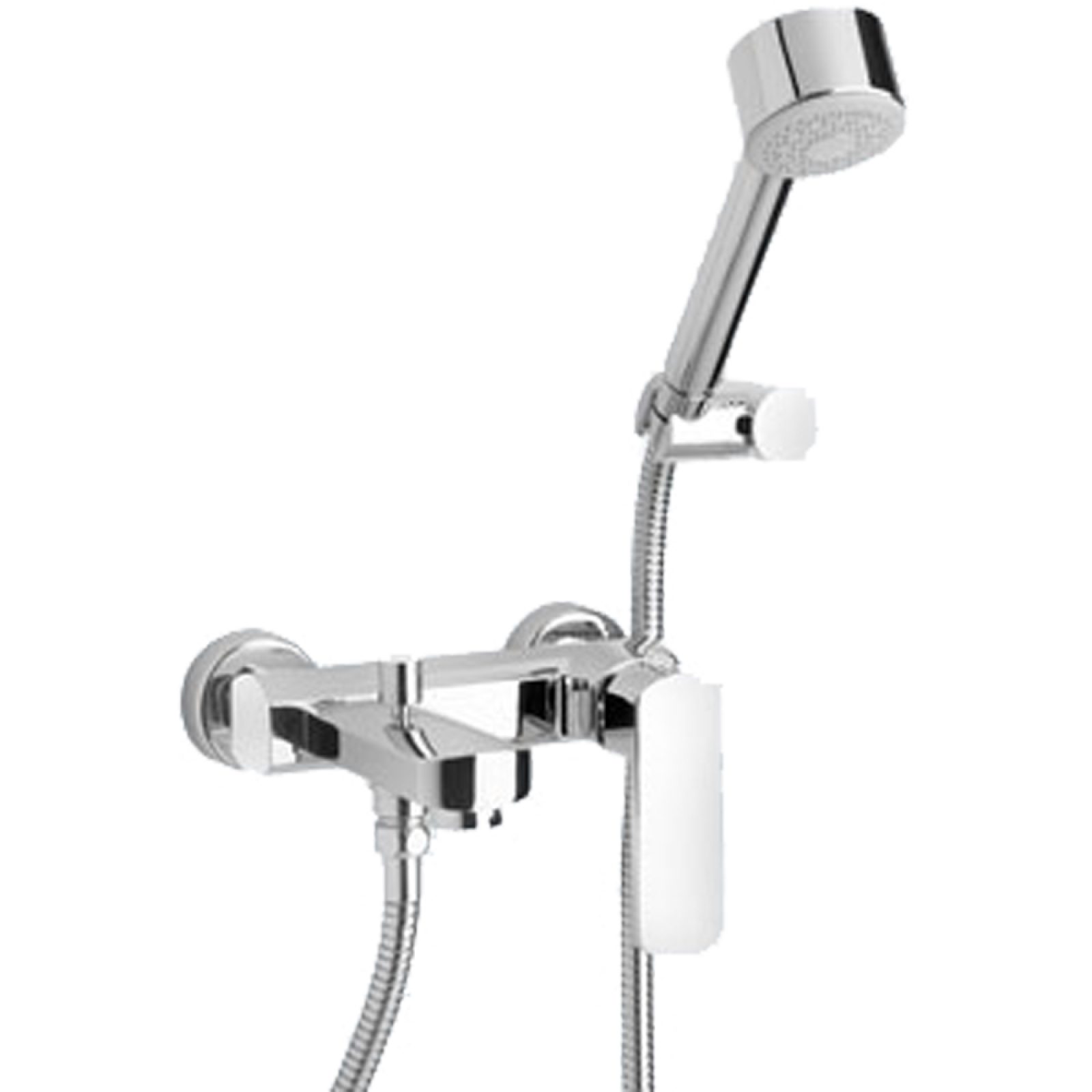 MISCELATORE ESTERNO VASCA "STILE" Cromo + Set Doccia