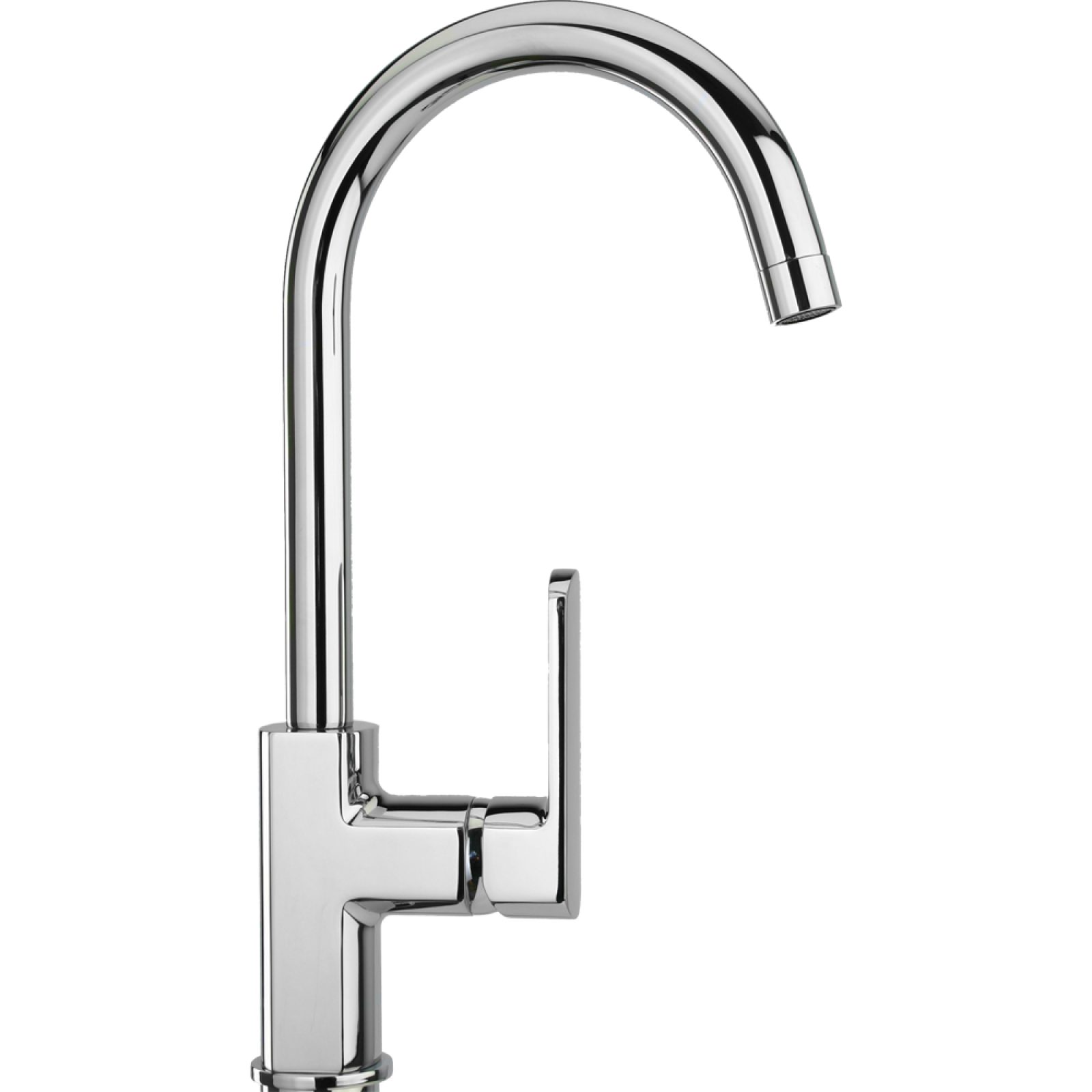 MISCELATORE LAVELLO A BOCCA ALTA "STILE" Cromo