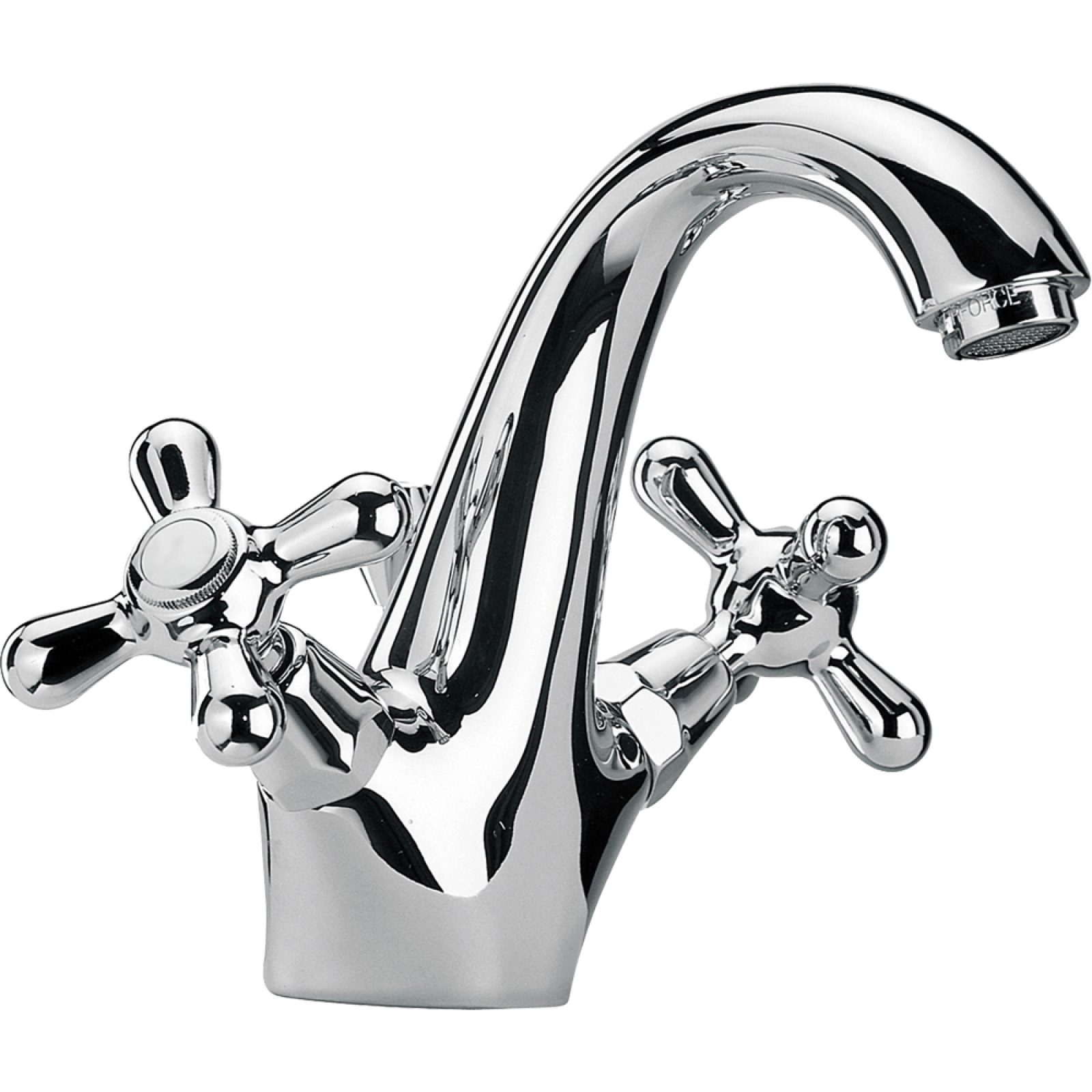 MONOBLOCCO LAVABO "LIBERTY" Cromo + Piletta 1"1/4