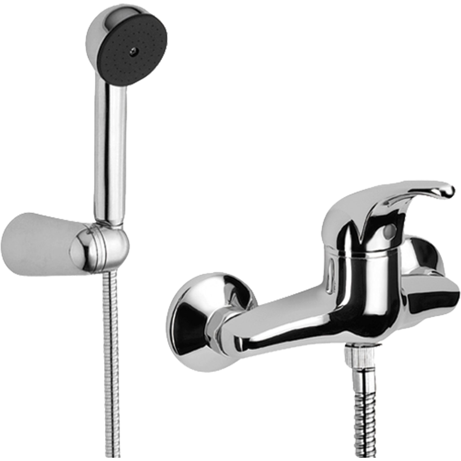 MISCELATORE DOCCIA ESTERNO "PRIMA" Cromo + Set Doccia