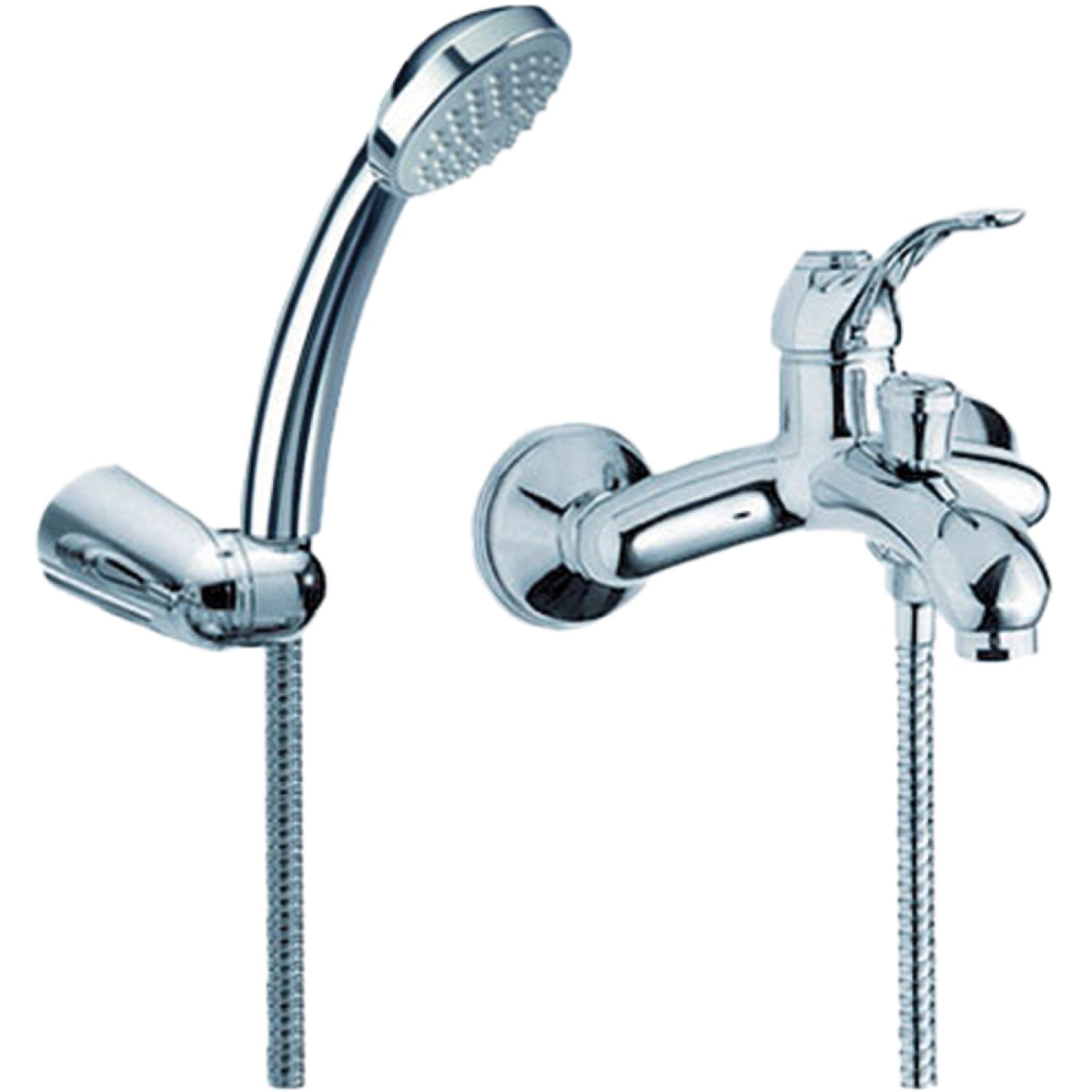 MISCELATORE VASCA ESTERNO "DODO" Cromo + Set Doccia