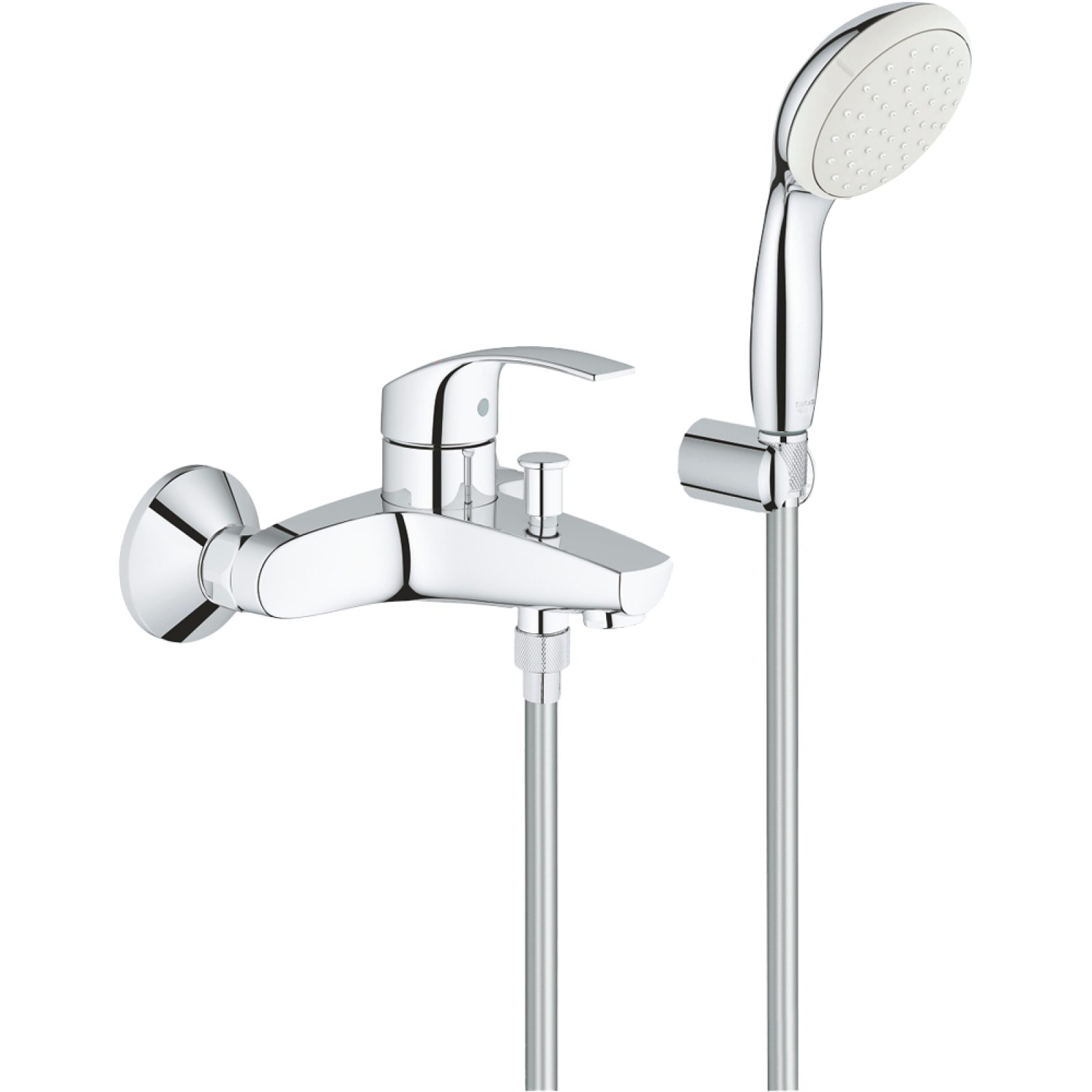 MISCELATORE VASCA ESTERNO "EUROSMART NEW" Cromo + Set doccia