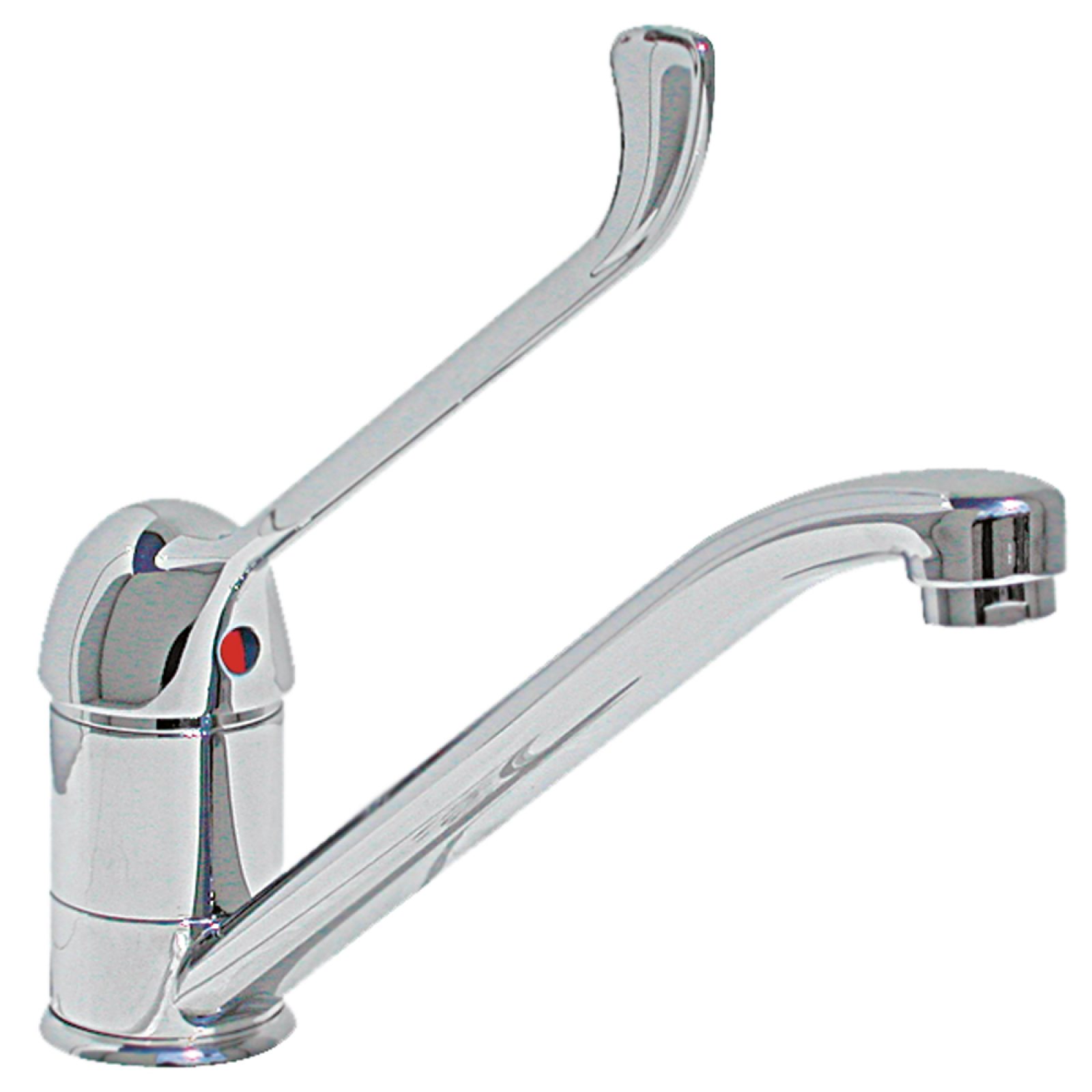 MISCELATORE LAVELLO CON LEVA CLINICA Cromo - Ø 40