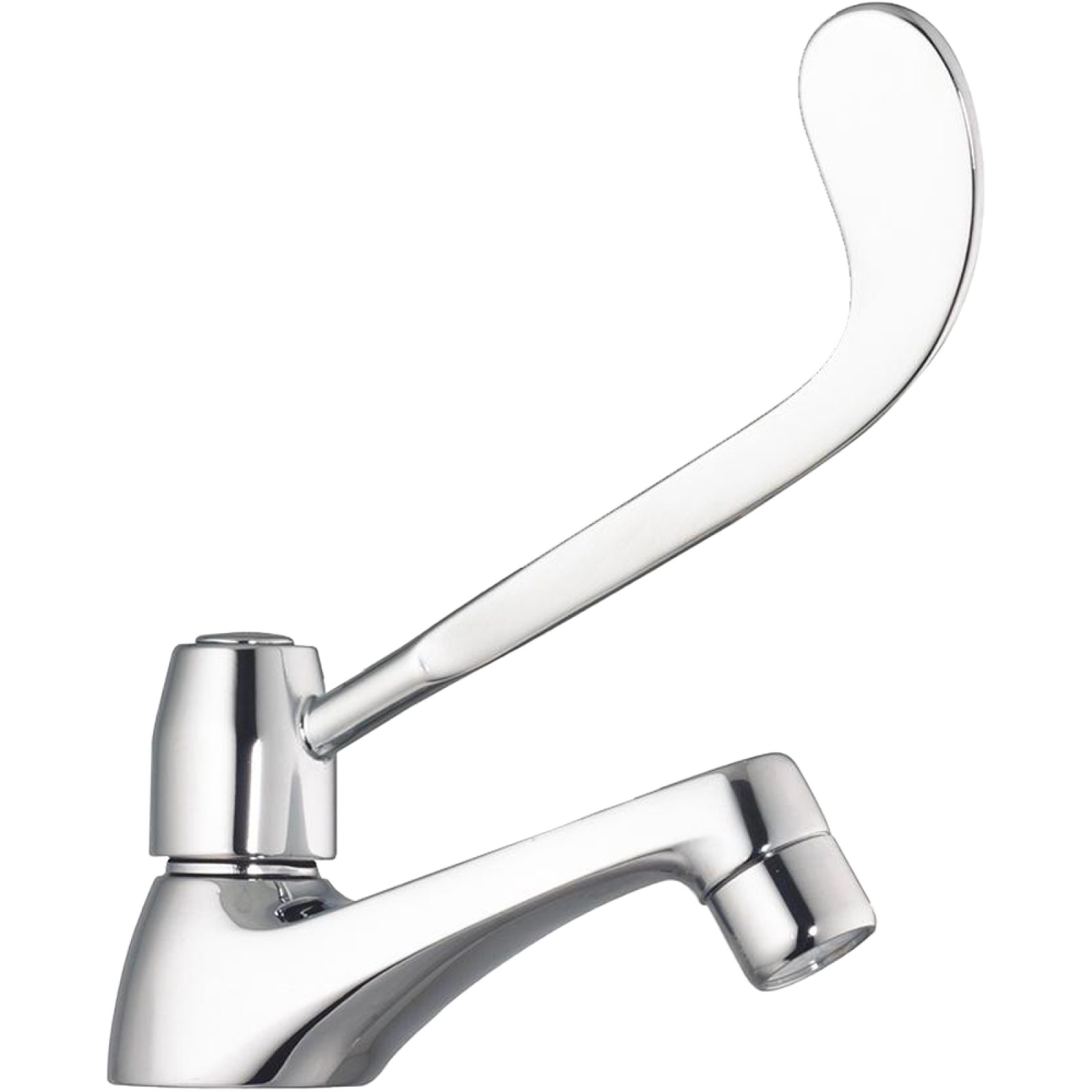 RUBINETTO COLLO CIGNO CON LEVA CLINICA Cromo - 1/2"
