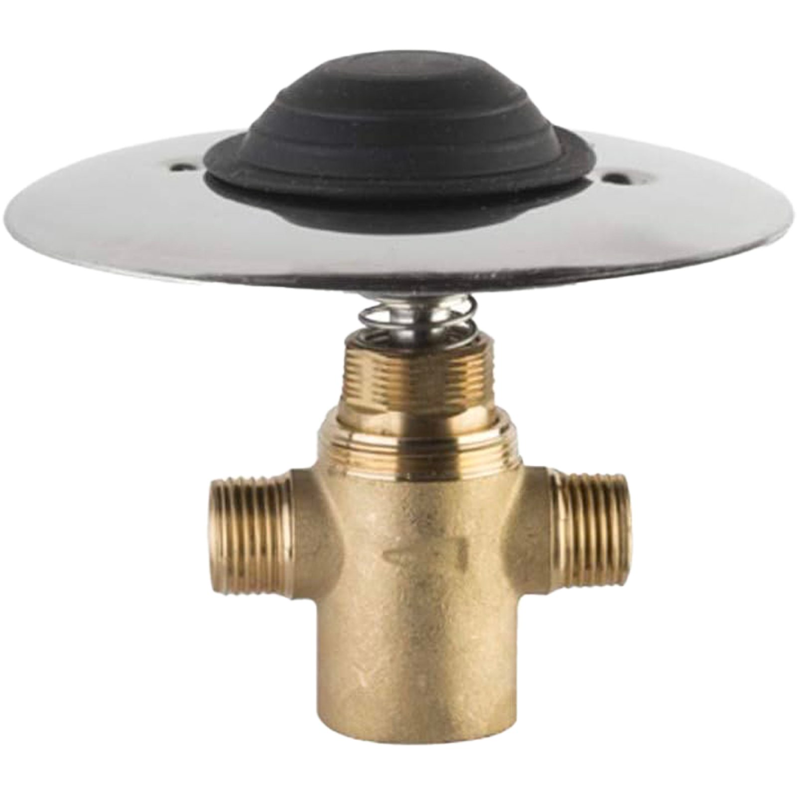 RUBINETTO INCASSO A PEDALE TEMPORIZZATO INSTALLAZIONE A PAVIMENTO Piastra Ø 127 mm